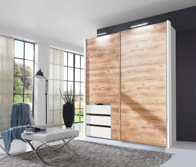 Fresh To Go Schwebetürenschrank »Level«, mit Schubkästen