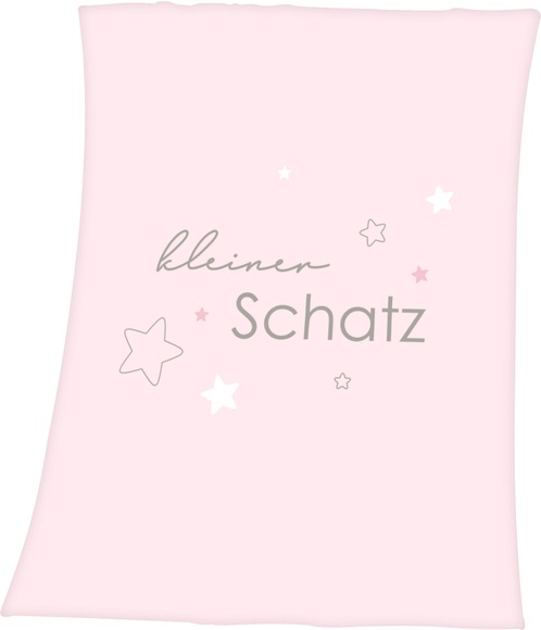 babybest® Microfaserflauschdecke Kleiner Schatz rosa