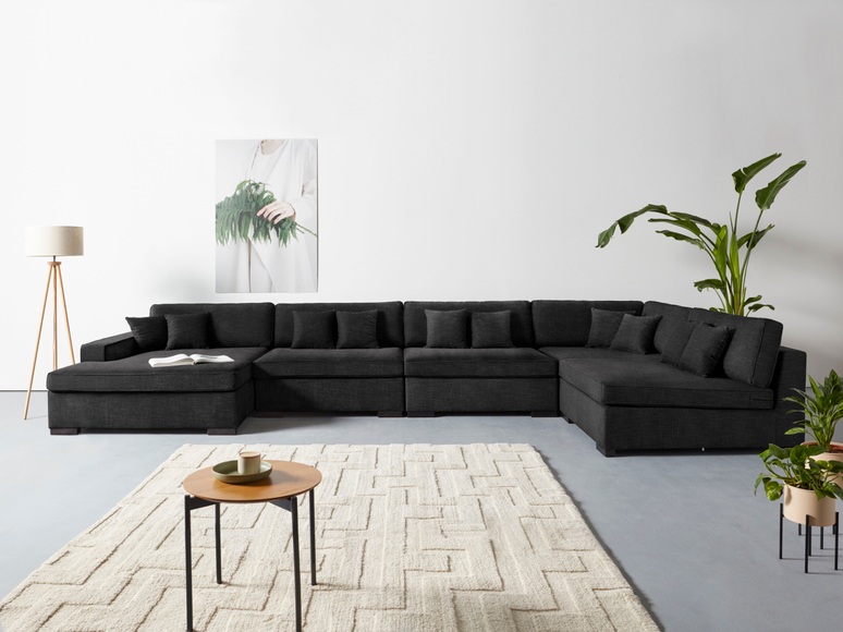 Guido Maria Kretschmer Home&Living Wohnlandschaft »Skara XXL«, Lounge-Sofa XXL mit Federkern-Polsterung, in vielen Bezugsvarianten, auch recycelt