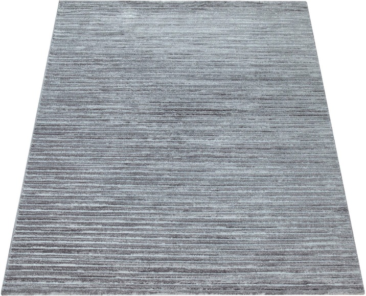 Paco Home Teppich »Tivago 000«, rechteckig, 17 mm Höhe, Kurzflor, einfarbig und mit Streifen, Wohnzimmer