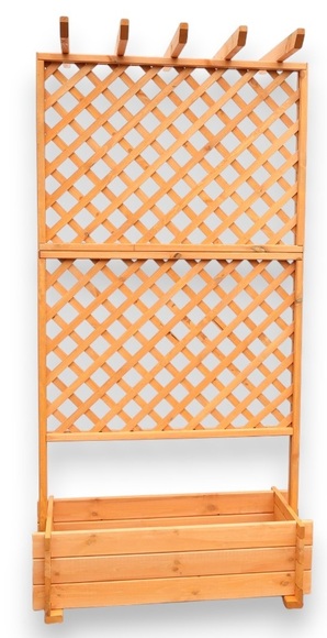 PROMADINO Holzspalier Pergola mit Pflanzkasten, BxTxH: 102x65x200 cm