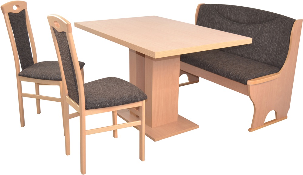 HOFMANN LIVING AND MORE Essgruppe »4tlg. Tischgruppe«, (Spar-Set, 4 tlg., 4tlg. Tischgruppe), Stühle montiert