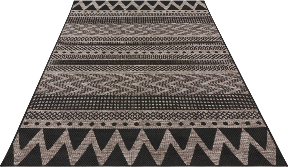 NORTHRUGS Teppich »Sidon«, rechteckig, 4 mm Höhe, In-und Outdoor geeignet, Wohnzimmer, Balkon, Terrasse, Garten, Strapazierfähig und pflegeleicht, Flachgewebe