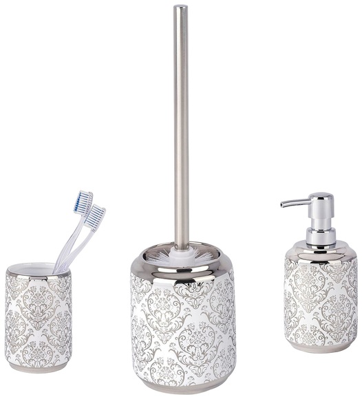 WENKO Badaccessoires-Sets »Barrok«, Zahnputzbecher, Seifenspender & WC-Garnitur