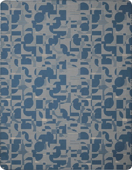 Wohndecke 'Geo' biederlack Blau
