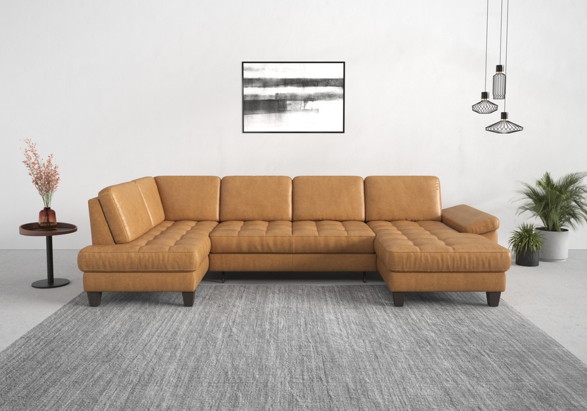 sit&more Wohnlandschaft, wahlweise mit Bettfunktion, Bettkasten, Sitztiefenverstellung