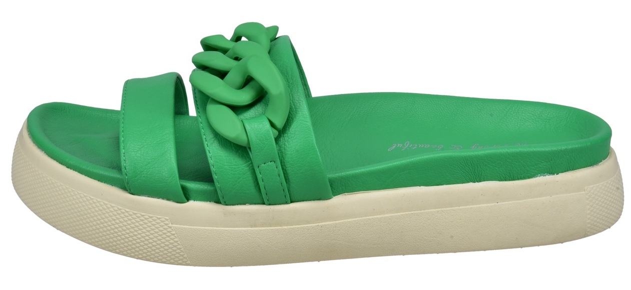 BAGATT Pantolette, mit Zierkette Ton in Ton