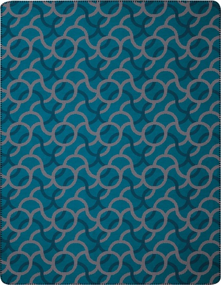 Wohndecke 'Rings' biederlack Blau
