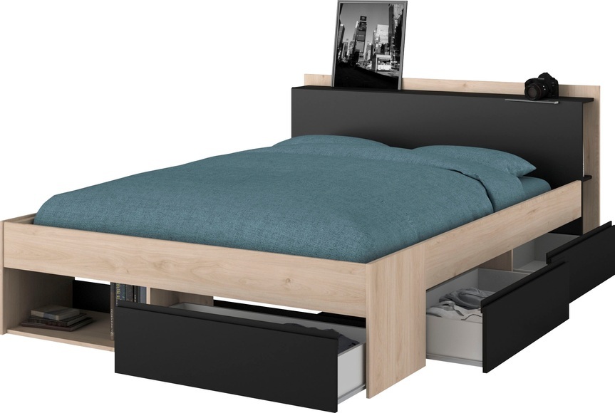 Bett MOST 140x200cm eiche