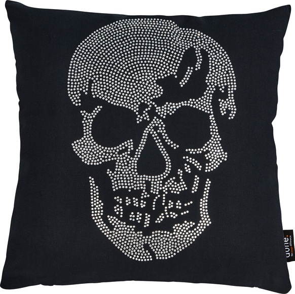 done.® Dekokissen »Stone Skull«, (1 St.), mit Totenkopf-Applikation