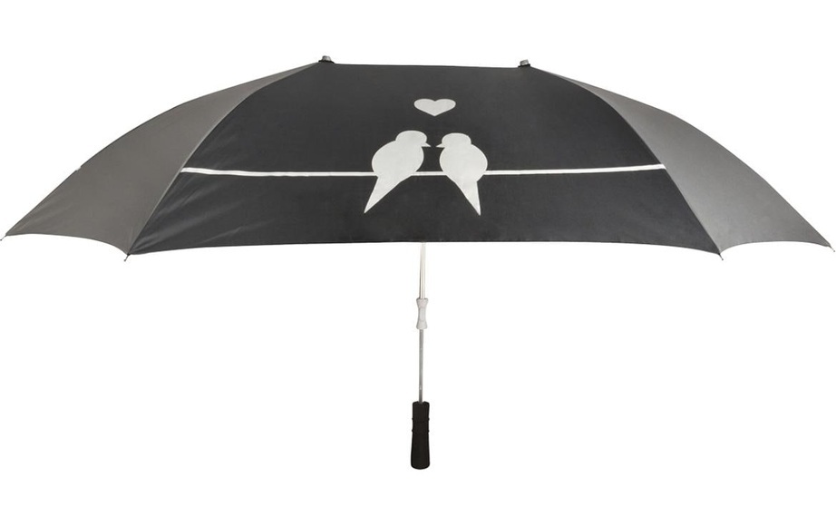 Le Monde Du Parapluie - Regenschirm Smiley World - Schwarz