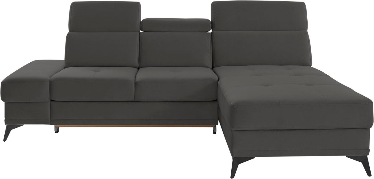 INOSIGN Ecksofa »Cardiz«, inkl.Kopfteilverstellung und Federkern wahlweise mit Bettfunktion + Bettkasten oder Vorziehsitz + Bettkasten