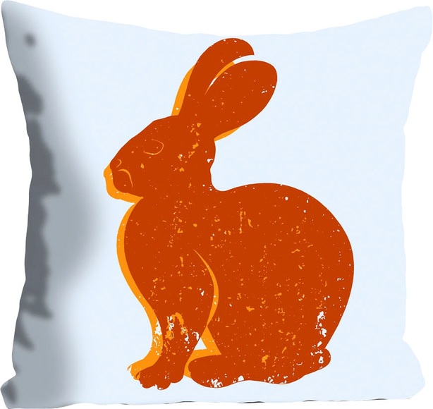 queence Dekokissen »Lindt«, (1 St.), mit einem orangenen Hasen