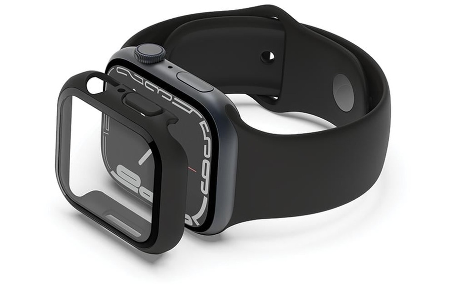 BELKIN TemperedCurve 2-in1 Displayschutz - Black, Apple Watch 7/SE/6/5/4, 40/41mm