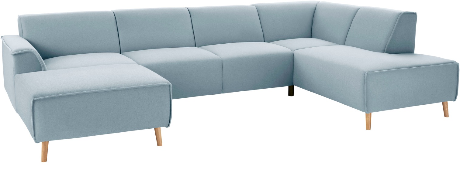 andas Wohnlandschaft »Janek«, mit Federkern und Keder in scandinavischem Design