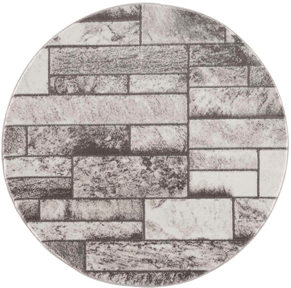 Teppich »Noa grey«, rund, - mm Höhe