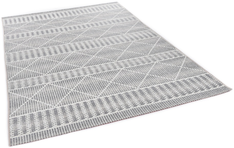 TOM TAILOR Teppich »Funky Outdoor Geometric«, rechteckig, 5 mm Höhe, Flachgewebe, In- und Outdoor geeignet, Wohnzimmer