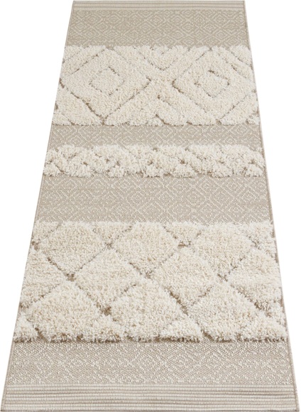 Mint Rugs - Vintage Handira Teppich Todra mit einer Kombination aus weichem, wolligem Garn und bunten, flachen Strukturen