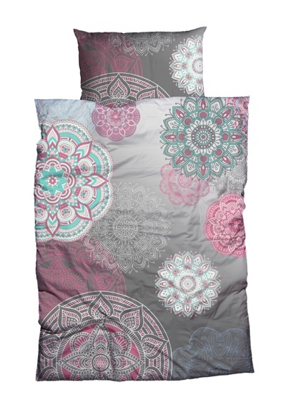 Bettwäsche mit grossflächigem Mandala-Design