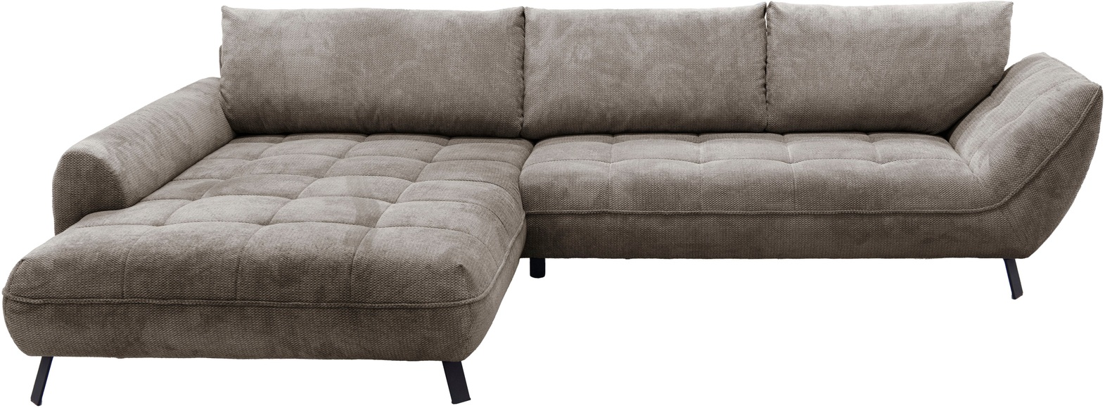 exxpo - sofa fashion Ecksofa »Biarritz modern und elegantes Mega Sofa mit tollem Sitzkomfort, L-Form«, XXL? Longchair Ecke in hochwertiger Verarbeitung, Stellmasse 324x203cm