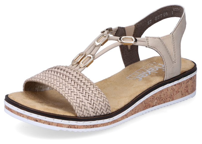 Rieker Sandale, in geflochtenem Look