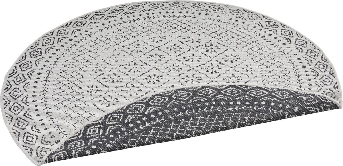 freundin Home Collection Teppich »Dian«, rund, 5 mm Höhe, In-und Outdoor geeignet, Wohnzimmer, Balkon, Terrasse, Garten, Pflegeleicht, Flachgewebe
