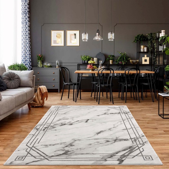 Carpet City Teppich »Noa 9297«, rechteckig, 11 mm Höhe, Kurzflor, Marmor Effekt, Wohnzimmer