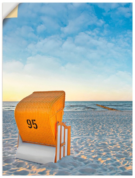 Artland Wandbild »Ostsee7 - Strandkorb«