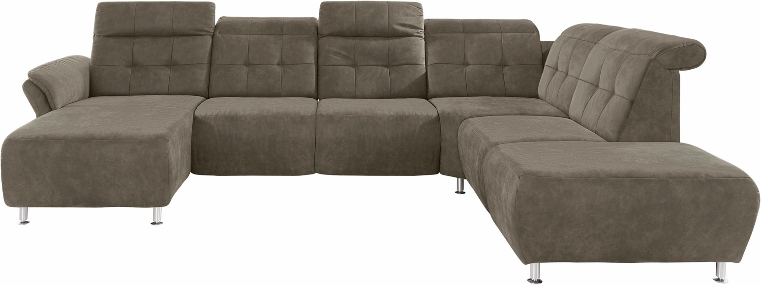 Places of Style Wohnlandschaft »Manhattan«, 2 Sitze mit elektrischer Relaxfunktion, verstellbare Armlehnen