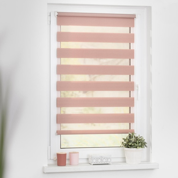 LICHTBLICK Doppelrollo »Duo Rollo Klemmfix, ohne Bohren, verspannt«, halbtransparent, verspannt, Einfache Klemm-Montage ohne Bohren. Für Fenster & Türen geeignet.
