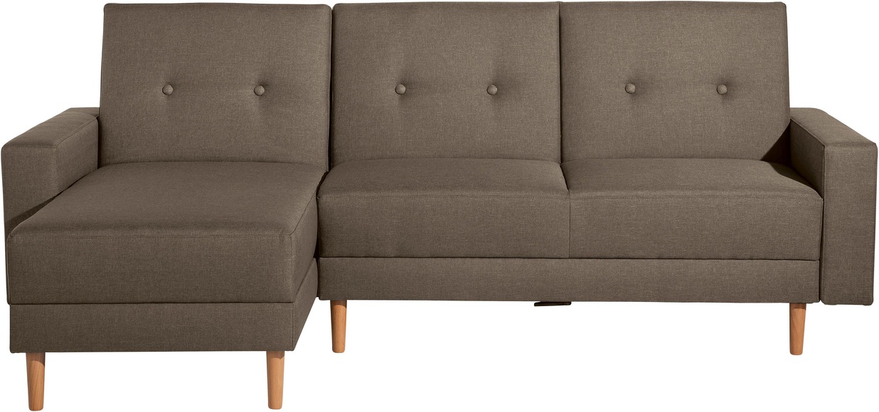 Max Winzer® Schlafsofa mit Recamiere »Just Chill« mit Rückenverstellung, inklusive Stauraumhocker