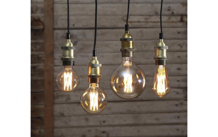 Star Trading Star Trading Lampe Vintage Gold