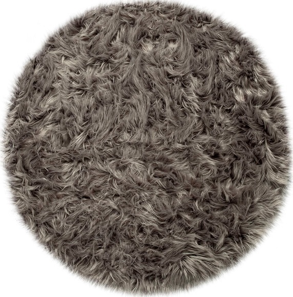 Paco Home Fellteppich »Playa 960«, rund, 60 mm Höhe, Kunstfell, Flokati-Optik, Hochflor, weich und flauschig, Uni-Farben, ideal im Wohnzimmer & Schlafzimmer