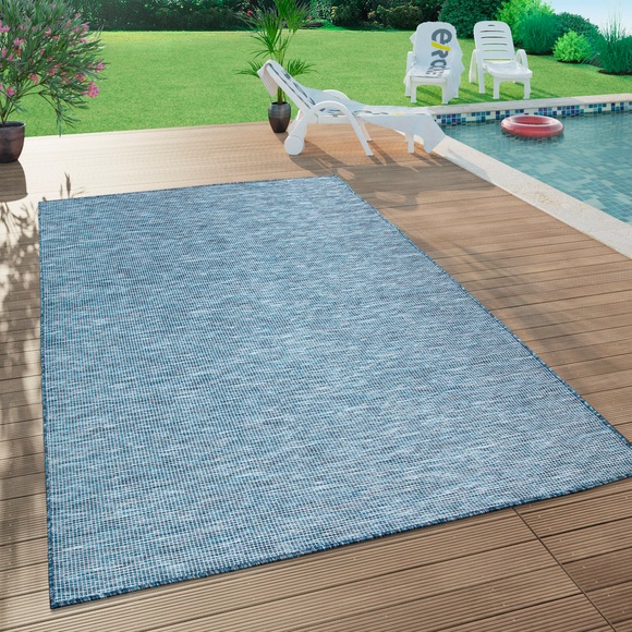 Paco Home Teppich »Sonset«, rechteckig, 5 mm Höhe, Flachgewebe, In- und Outddor geeignet, Wohnzimmer