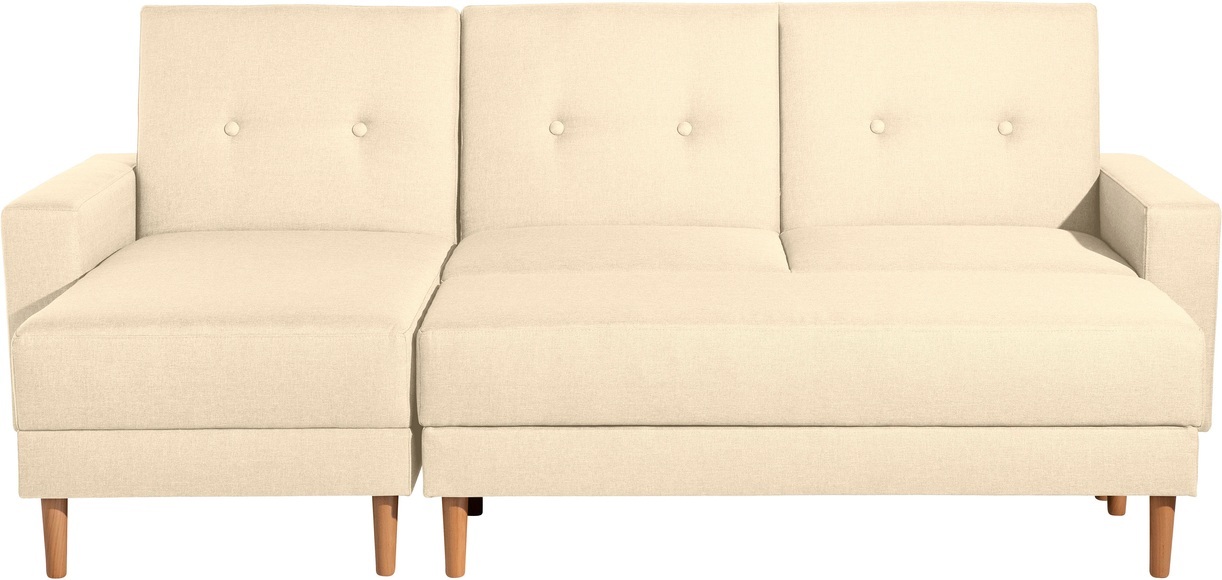 Max Winzer® Ecksofa »Just Chill«, Schlafsofa mit Recamiere, mit Rückenverstellung
