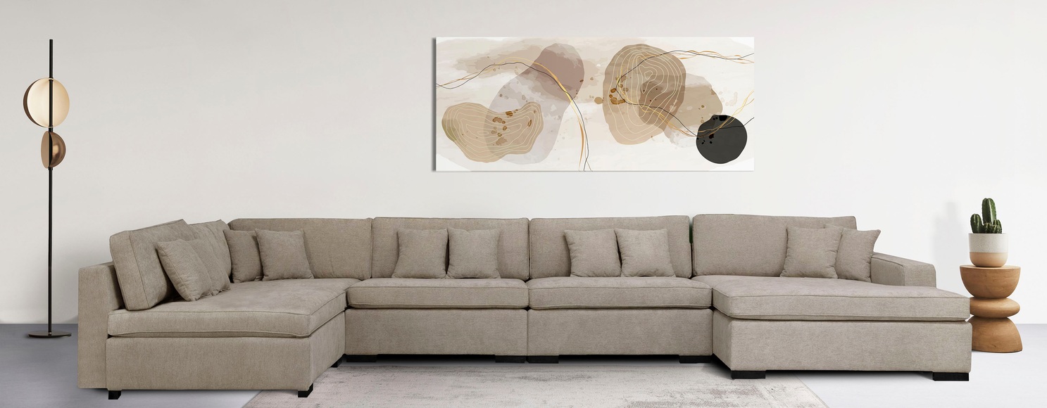 Guido Maria Kretschmer Home&Living Wohnlandschaft »Skara XXL«, Lounge-Sofa XXL mit Federkern-Polsterung, in vielen Bezugsvarianten, auch recycelt