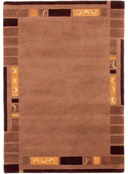 carpetfine Wollteppich »Nepal Jaipur«, rechteckig, 20 mm Höhe, reine Wolle, handgeknüpft, Wohnzimmer
