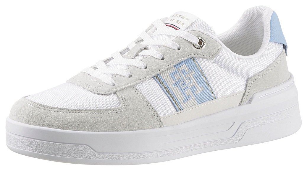 Tommy Hilfiger Plateausneaker »BASKET SNEAKER WITH WEBBING«, mit seitlichem Logo