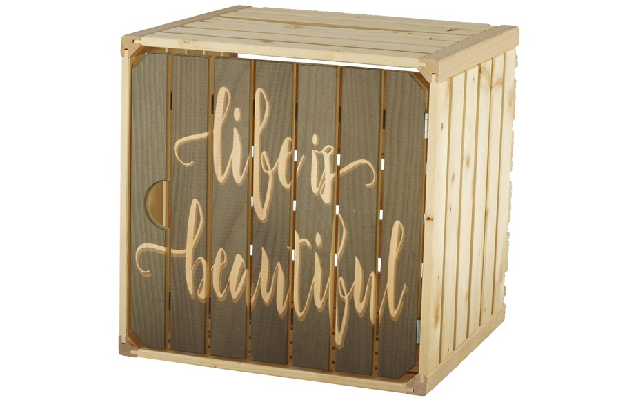 Holz Zollhaus Holzkiste »Life«