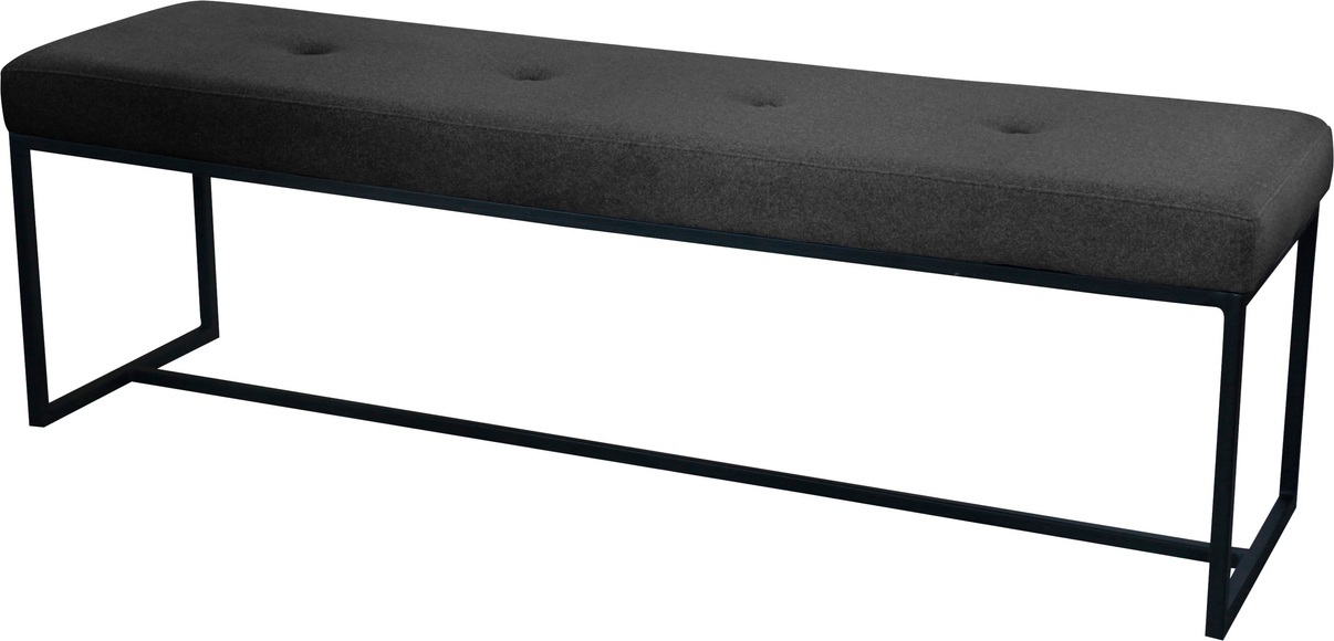 Home affaire Sitzbank »Celine«, Breite 90 oder 150 cm, mit schwarzen Metallbeinen
