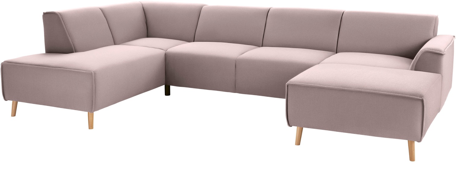 andas Wohnlandschaft »Janek«, mit Federkern und Keder in scandinavischem Design