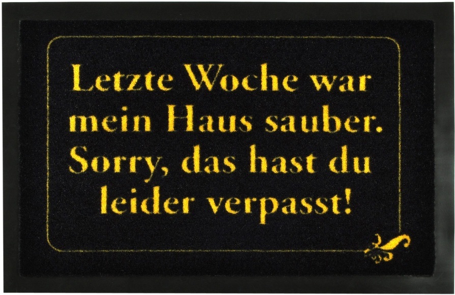 Fussmatte »Haus sauber«, rutschhemmend beschichtet, Hanse home