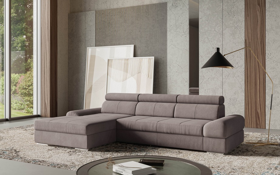 sit&more Ecksofa »Broadway L-Form«, mit verstellbaren Kopfteilen, wahlweise mit Bettfunktion