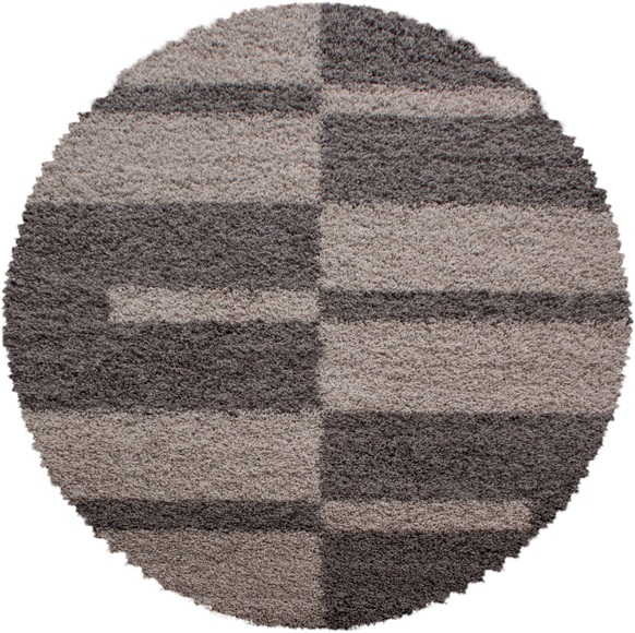 Ayyildiz Teppiche Hochflor-Teppich »Gala Shaggy 2505«, rund, Wohnzimmer
