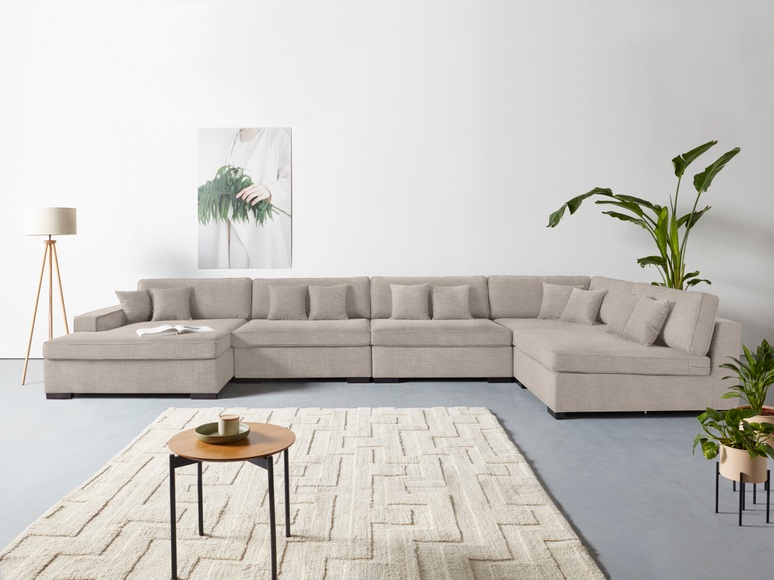 Guido Maria Kretschmer Home&Living Wohnlandschaft »Skara XXL«, Lounge-Sofa XXL mit Federkern-Polsterung, in vielen Bezugsvarianten, auch recycelt
