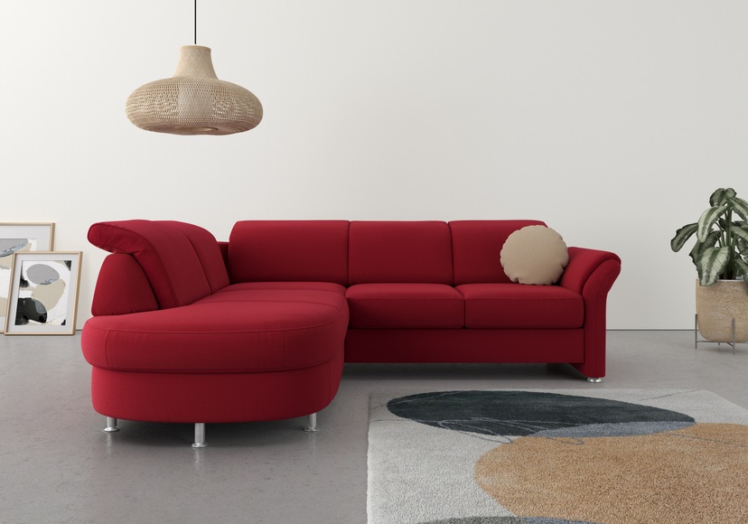 sit&more Ecksofa, wahlweise mit Bettfunktion, Bettkasten und Kopf- und Armteilverstellung