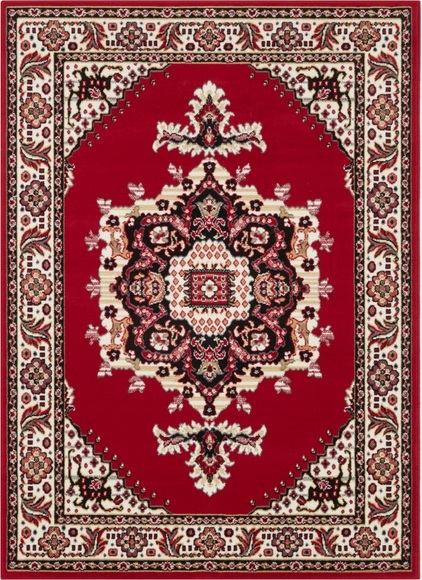 DELAVITA Teppich »Nef«, rechteckig, 8 mm Höhe, Kurzflor, Vintage Design, Orient Optik, Wohnzimmer, Schlafzimmer, Arbeitszimmer, Robust, Pflegeleicht, Gekettelt