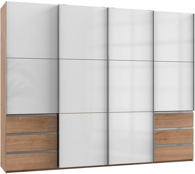 Fresh To Go Schwebetürenschrank »Level«, mit Synchronöffnung