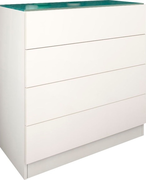 borchardt Möbel Kommode »Vaasa«, Breite 76 cm, Glasoberboden