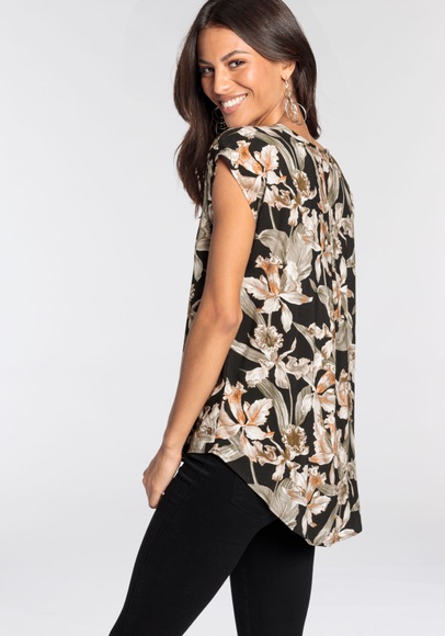 Laura Scott Shirtbluse, mit asymetrischem Saum - NEUE KOLLEKTION